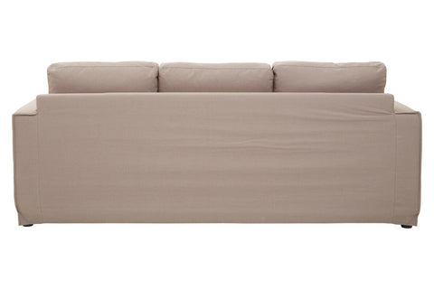 Menton 3 Seat Grey Fabric Sofa