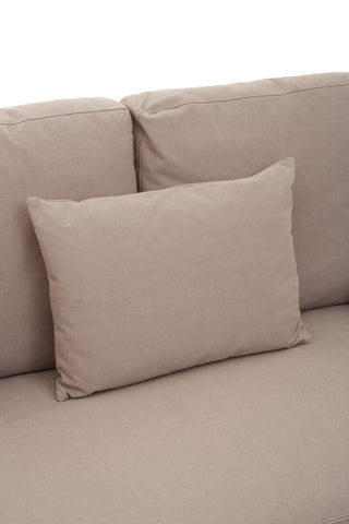 Menton 3 Seat Grey Fabric Sofa