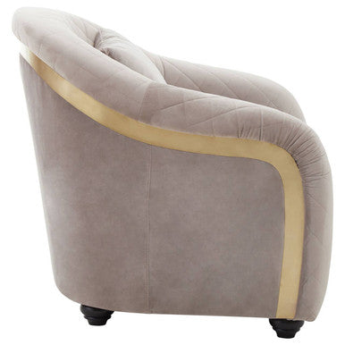 Fifi Grey Velvet Chair