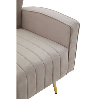 Hayley Mink Velvet Armchair