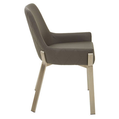 Gilden Grey Faux Leather Dining Chair