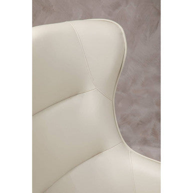 Kaiko Stone Faux Leather Armchair And Footstool