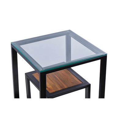 Cibo Side Table with Shelf
