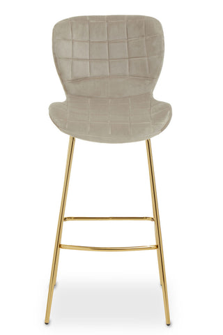 Warton Mink Velvet Bar Chair