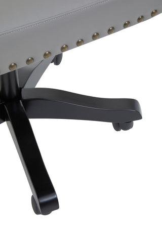 Walson Grey Leather Effect Home Office Chair