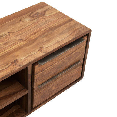 Surati One Door Sheesham And Acacia Wood Media Unit