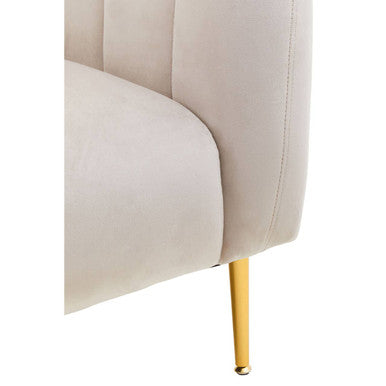 Yasmeen Silver Grey Velvet Armchair