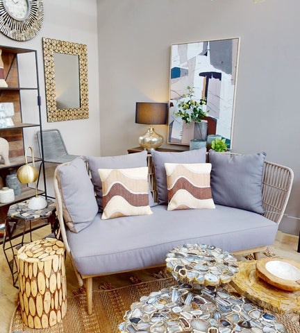 Opus Three Seat Grey Sofa