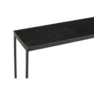 Templar Black Marble Console Table