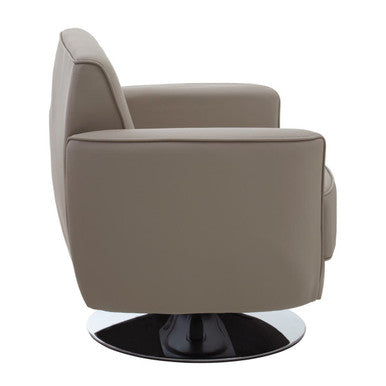 Wester Mink Leather Effect Chair