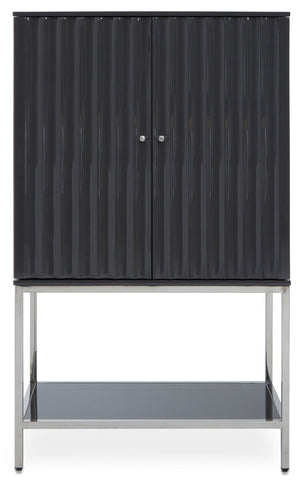 Genoa Grey Gloss Finish Cabinet