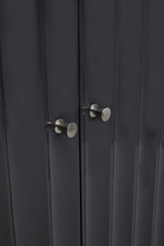 Genoa Grey Gloss Finish Cabinet