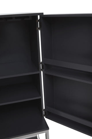 Genoa Grey Gloss Finish Cabinet