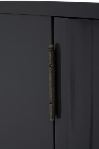 Genoa Grey Gloss Finish Cabinet