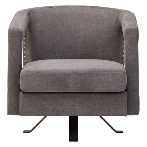 Hestia Ash Velvet Swivel Chair