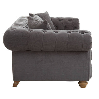 Spencer Three Seat Grey Fabric Sofa