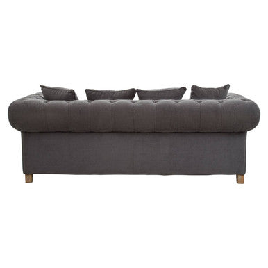 Spencer Three Seat Grey Fabric Sofa