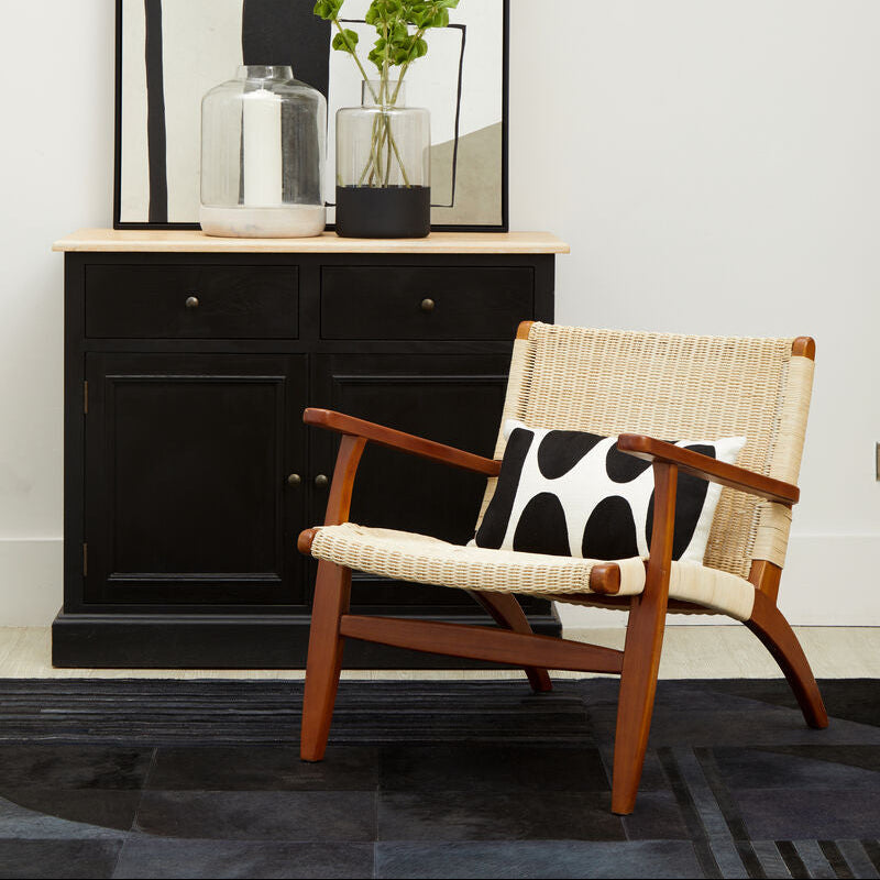Java Woven Chair In Natural Rattan