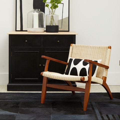 Java Woven Chair In Natural Rattan