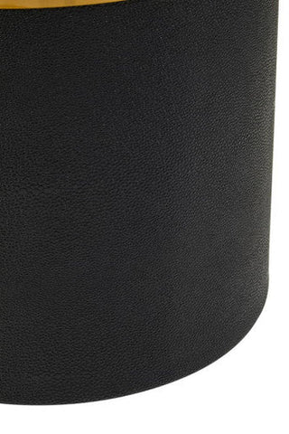 Cardoba Round Black Shagreen Effect Side Table or Stool