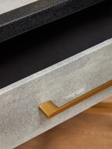 Cadiz 1 Drawer Shagreen Side Table