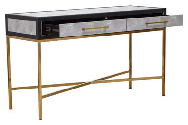 Cadiz Grey Shagreen Console Table