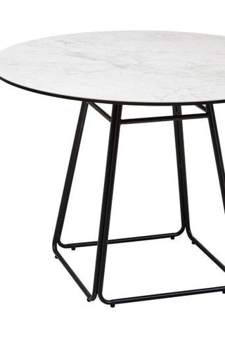 Imperia Ceramic Marble Effect Round Dining Table