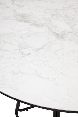 Imperia Ceramic Marble Effect Round Dining Table