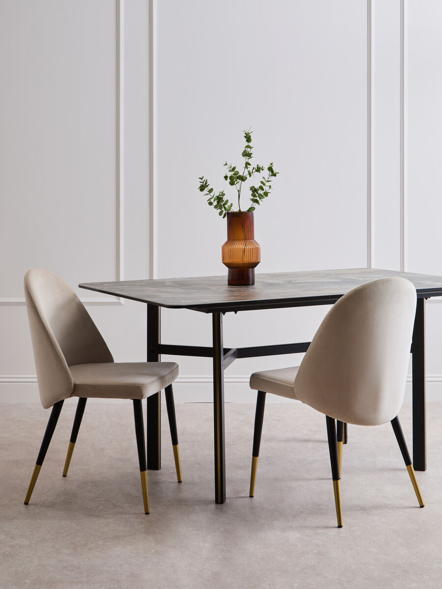 Imperia Ceramic Marble Effect Rectangular Dining Table