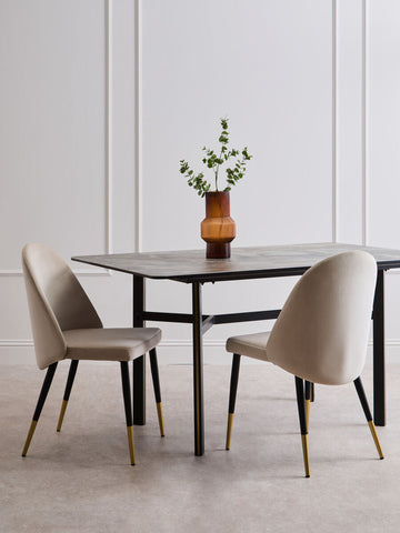 Imperia Ceramic Marble Effect Rectangular Dining Table