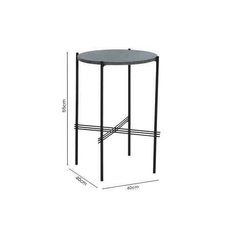 Mandoli Green Side Table