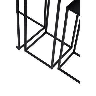 Mandoli Nest Of 3 Black Side Tables