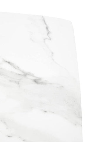 Sesto White Marble Console Table