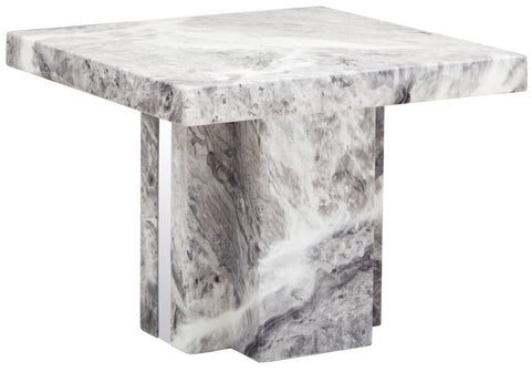Saronno Grey Marble Side Table