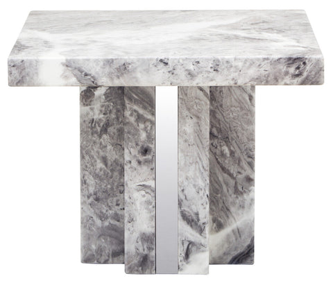 Saronno Grey Marble Side Table