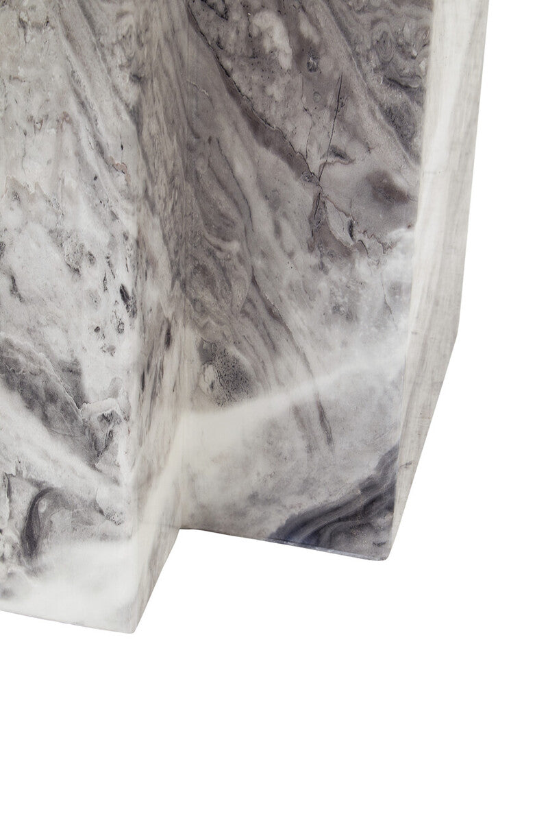 Saronno Grey Marble Side Table