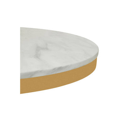 Azalea Round Marble Dining Table With Gold Base