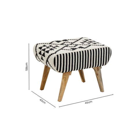Cefena Berber Style Footstool