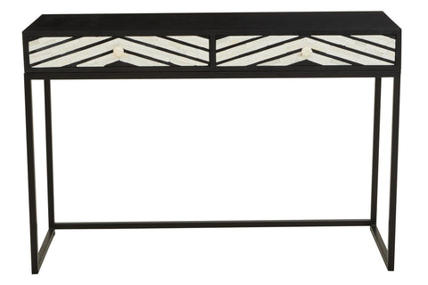 Fusion Two Drawers with Bone Inlay Console Table