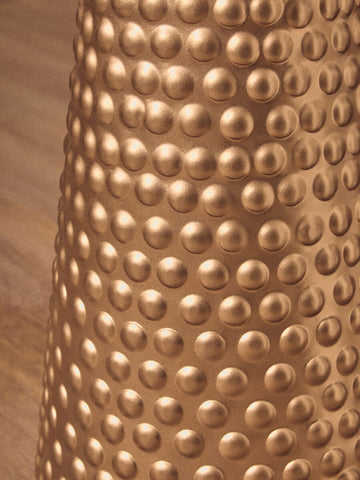 Amira White Top Gold Base Side Table