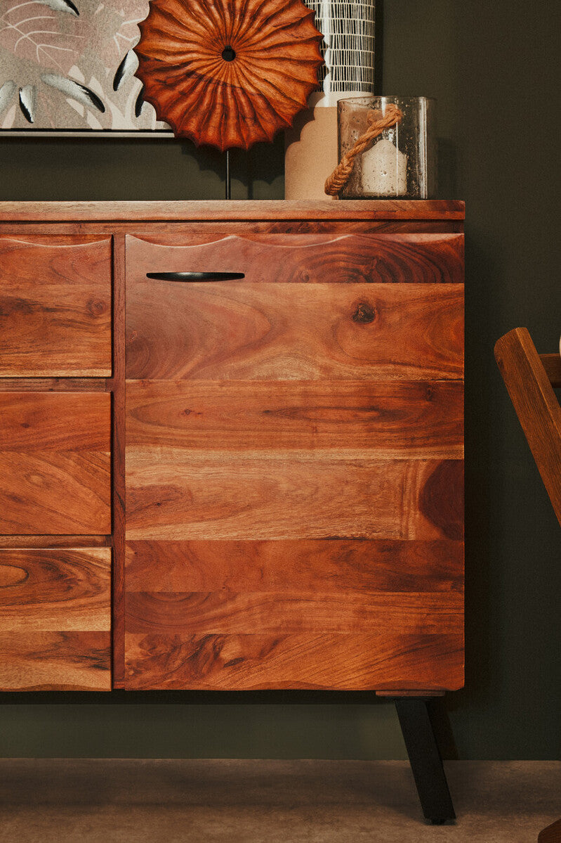 Nashik Large Acacia Wood Sideboard