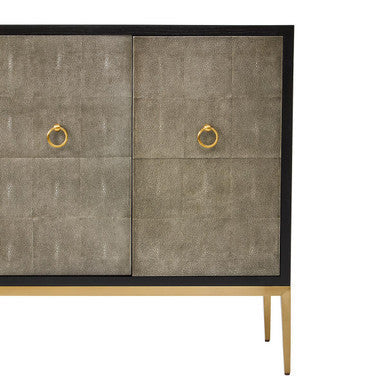 Deruta Grey Shagreen Effect Sideboard