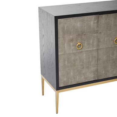 Deruta Grey Shagreen Effect Sideboard