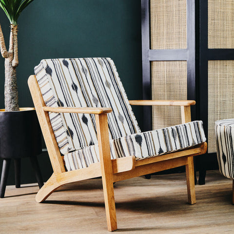 Cefena Armchair With Angular Arms