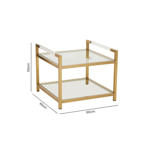 Vogue Matte Gold End Table