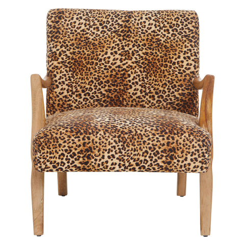 Cefena Leopard Print Chair