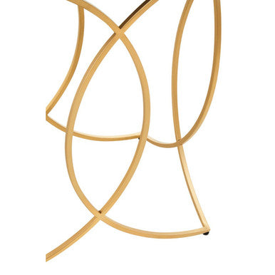 Kia Black and Gold Console Table