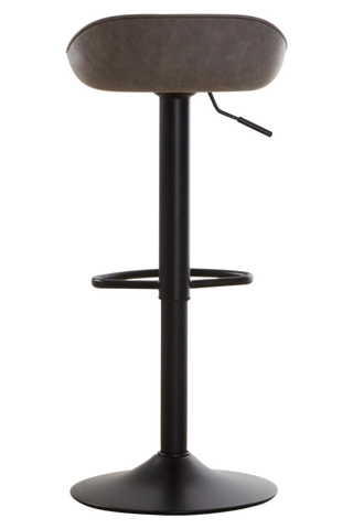 Dalston Set Of Two Ash Faux Leather Bar Stools