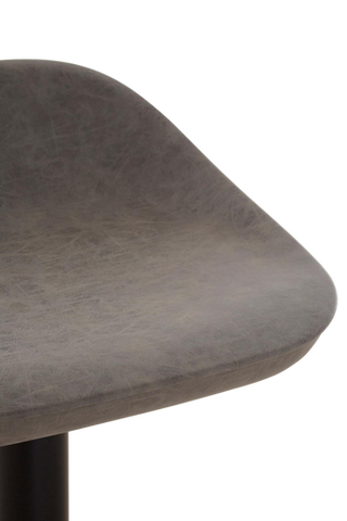 Dalston Set Of Two Ash Faux Leather Bar Stools