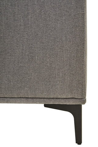 Toulon 3 Seat Grey Fabric Right Chaise Sofa